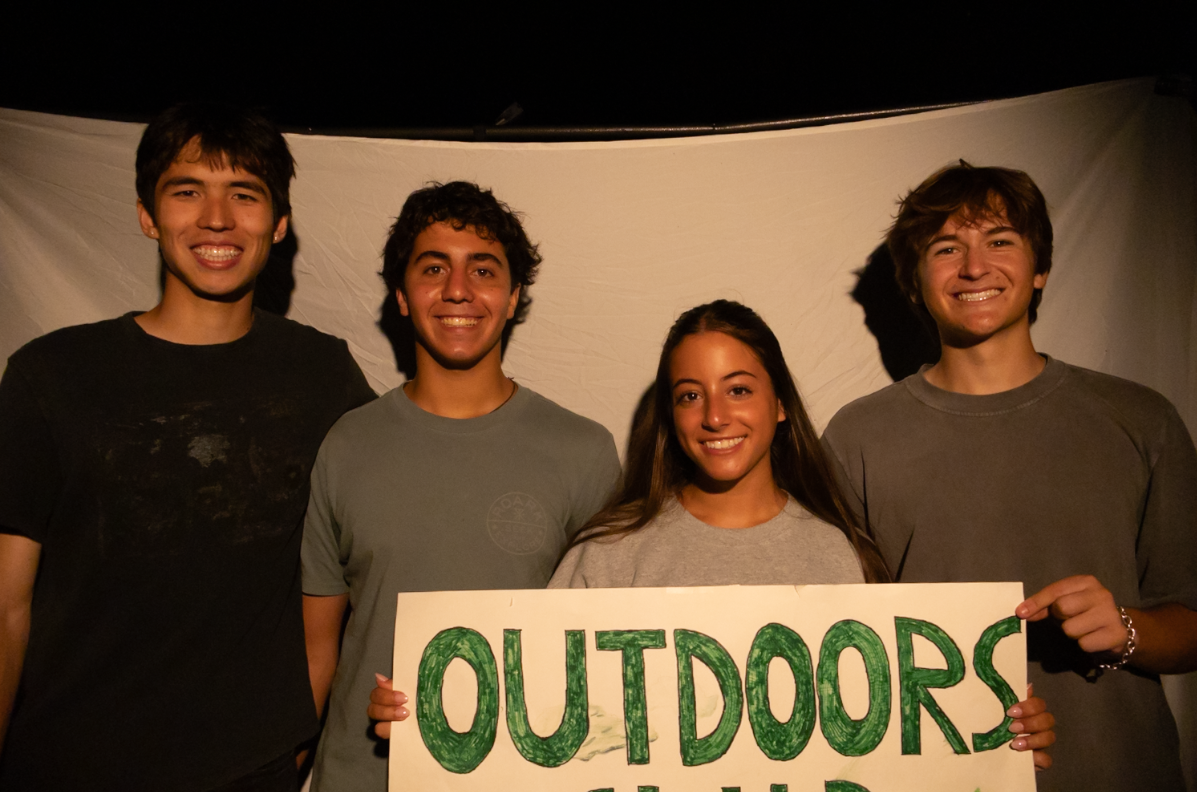 James Farmer with the outdoors club